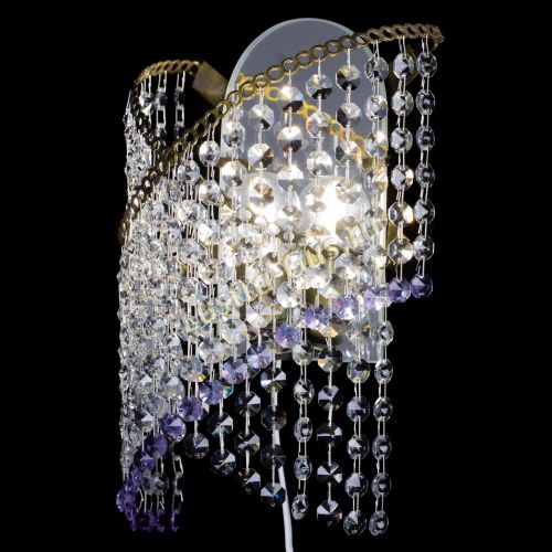 Бра Космея №1 фиолетовая под бронзу в Сочи Гусь Хрустальный