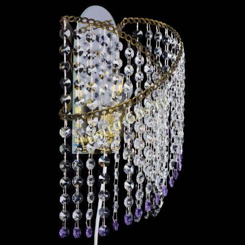 Бра Космея №1 фиолетовая под бронзу в Сочи Гусь Хрустальный