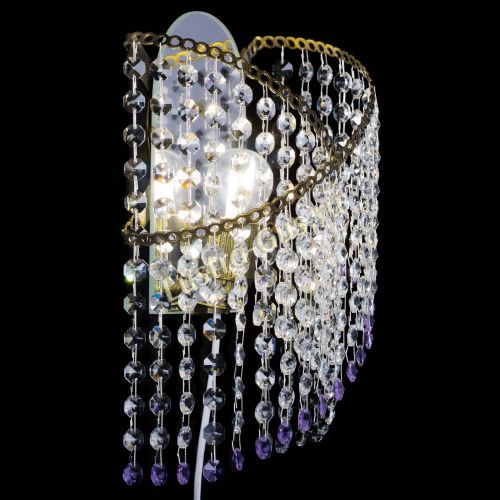 Бра Космея №1 фиолетовая под бронзу в Сочи Гусь Хрустальный