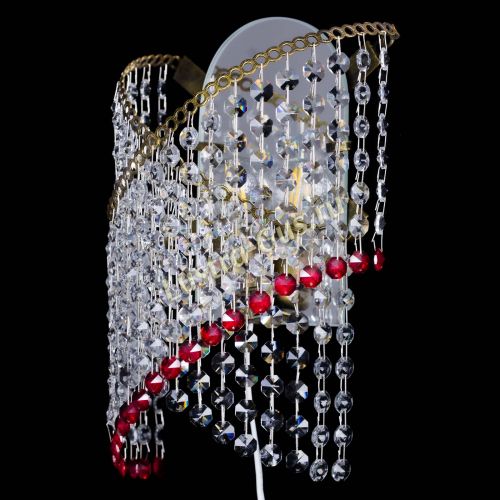 Бра Космея №1 красная под бронзу в Сочи Гусь Хрустальный