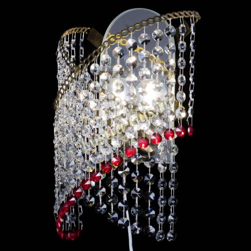 Бра Космея №1 красная под бронзу в Сочи Гусь Хрустальный