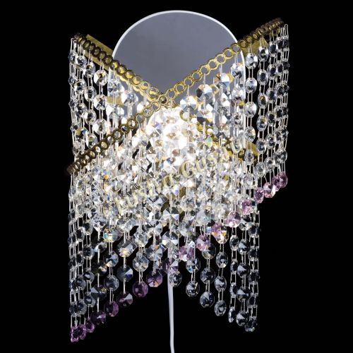 Бра Космея №1 розовая под бронзу в Сочи Гусь Хрустальный