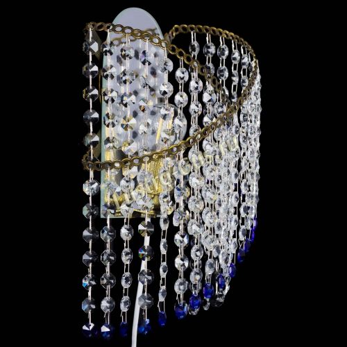 Бра Космея №1 синяя под бронзу в Сочи Гусь Хрустальный