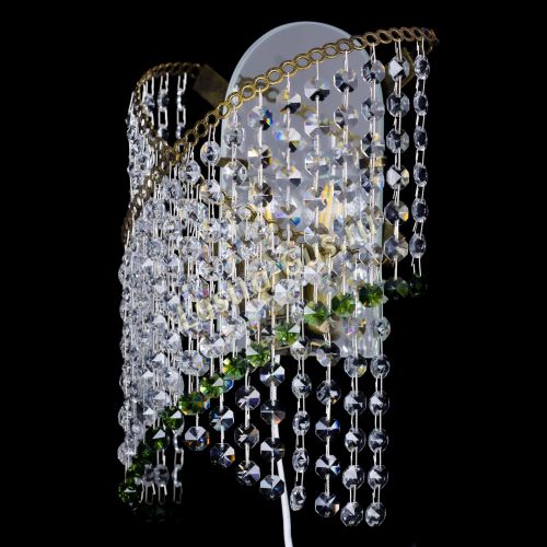 Бра Космея №1 зеленая под бронзу в Сочи Гусь Хрустальный