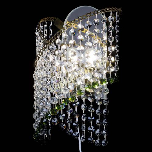 Бра Космея №1 зеленая под бронзу в Сочи Гусь Хрустальный