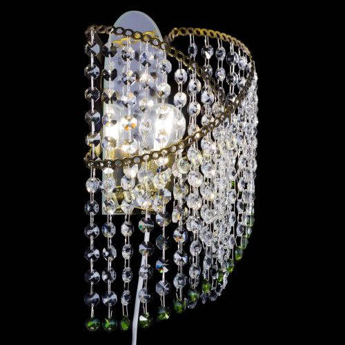 Бра Космея №1 зеленая под бронзу в Сочи Гусь Хрустальный