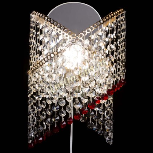 Бра Космея №1 красная в Сочи Гусь Хрустальный