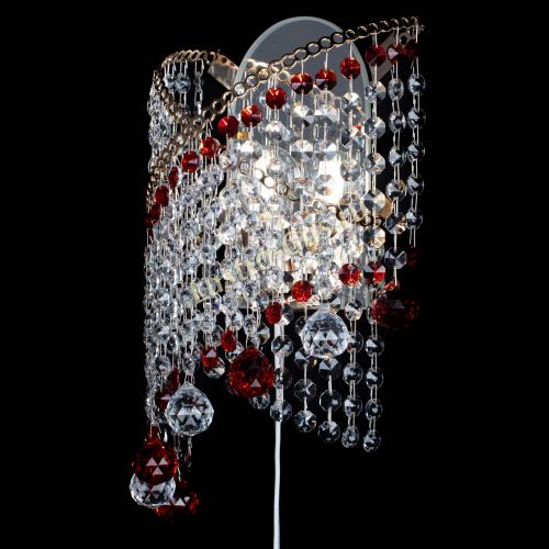 Бра Космея №3 красная в Сочи Гусь Хрустальный