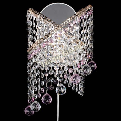 Бра Космея №3 розовая в Сочи Гусь Хрустальный