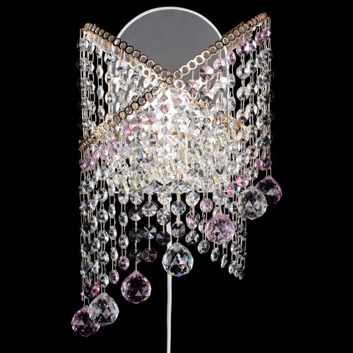 Бра Космея №3 розовая в Сочи Гусь Хрустальный