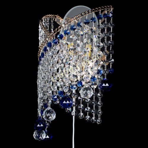 Бра Космея №3 синяя в Сочи Гусь Хрустальный