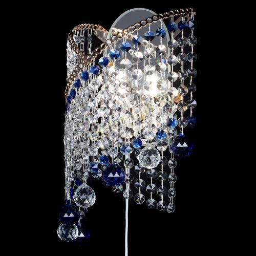 Бра Космея №3 синяя в Сочи Гусь Хрустальный