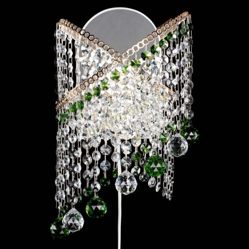 Бра Космея №3 зеленая в Сочи Гусь Хрустальный