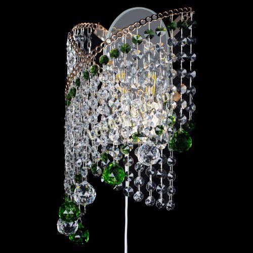 Бра Космея №3 зеленая в Сочи Гусь Хрустальный