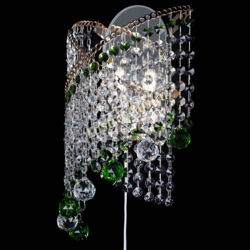 Бра Космея №3 зеленая в Сочи Гусь Хрустальный