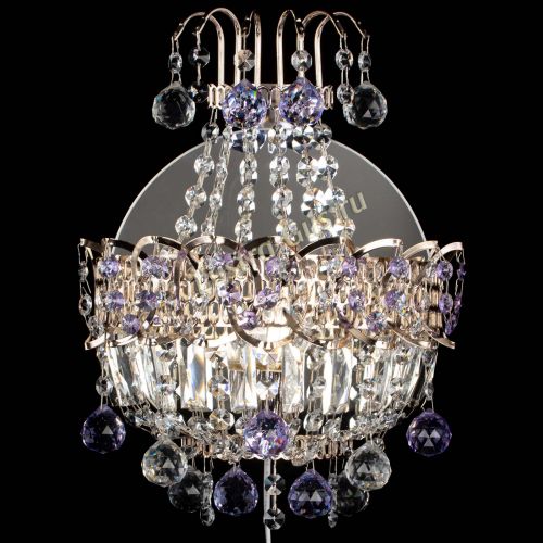 Бра Ника шар фиолетовая в Сочи Гусь Хрустальный