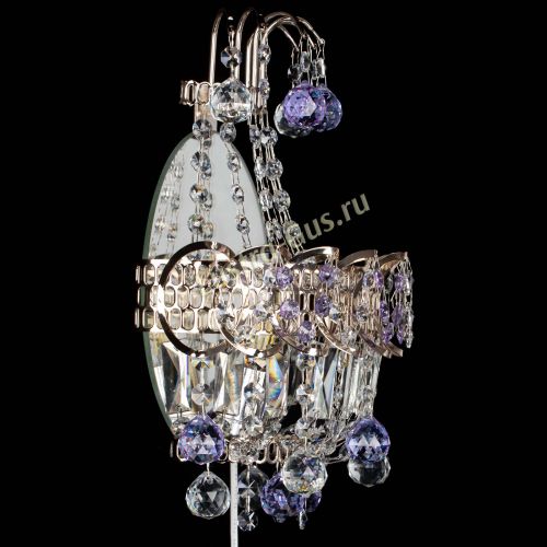 Бра Ника шар фиолетовая в Сочи Гусь Хрустальный