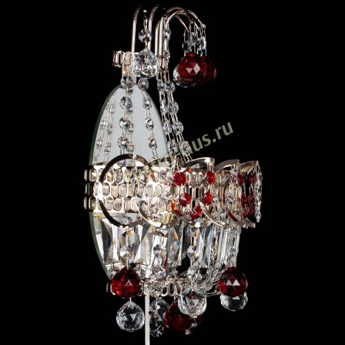 Бра Ника шар красная в Сочи Гусь Хрустальный