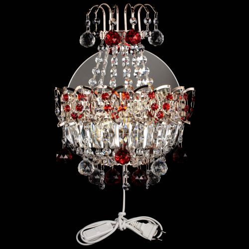 Бра Ника шар красная в Сочи Гусь Хрустальный