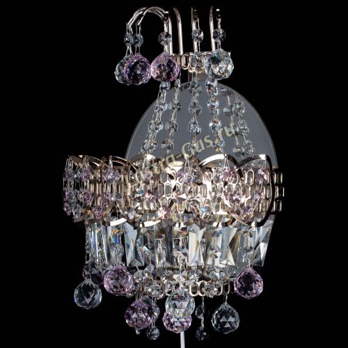 Бра Ника шар розовая в Сочи Гусь Хрустальный