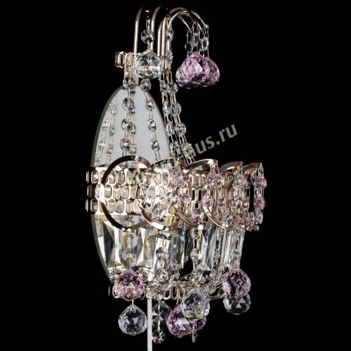 Бра Ника шар розовая в Сочи Гусь Хрустальный