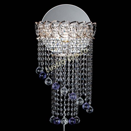 Бра Омега №1 фиолетовая в Сочи Гусь Хрустальный