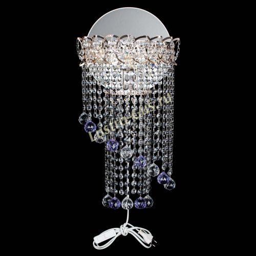 Бра Омега №1 фиолетовая в Сочи Гусь Хрустальный