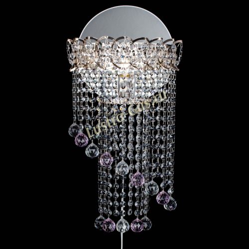 Бра Омега №1 розовая в Сочи Гусь Хрустальный