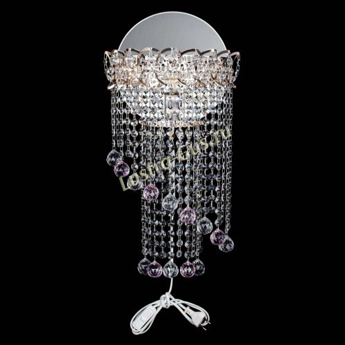 Бра Омега №1 розовая в Сочи Гусь Хрустальный