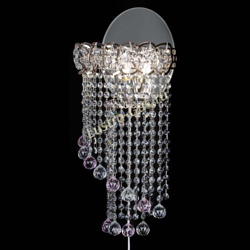 Бра Омега №1 розовая в Сочи Гусь Хрустальный