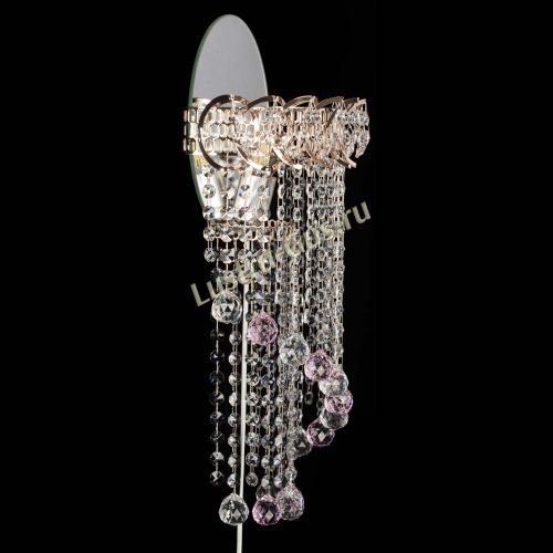 Бра Омега №1 розовая в Сочи Гусь Хрустальный