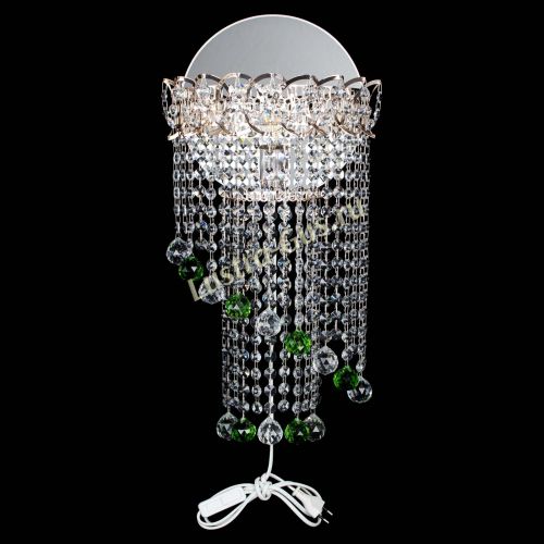 Бра Омега №1 зеленая в Сочи Гусь Хрустальный