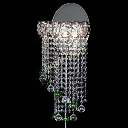 Бра Омега №1 зеленая в Сочи Гусь Хрустальный