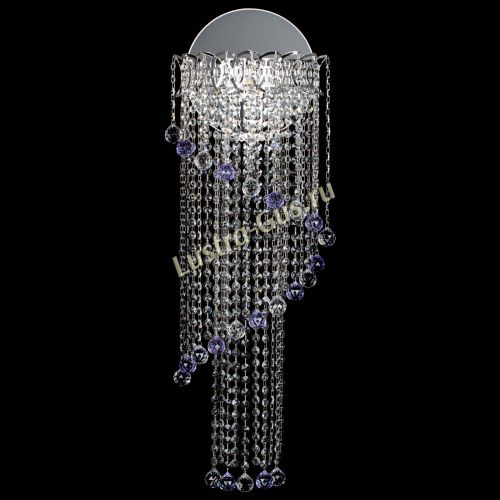 Бра Омега №3 фиолетовая в Сочи Гусь Хрустальный