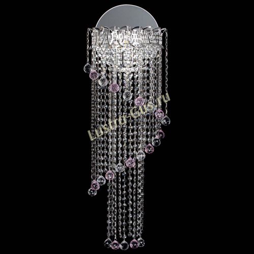 Бра Омега №3 розовая в Сочи Гусь Хрустальный