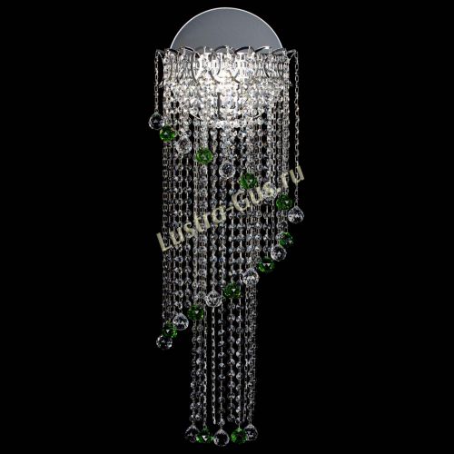 Бра Омега №3 зеленая в Сочи Гусь Хрустальный