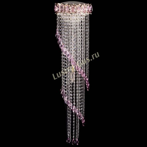 Бра Омега №4 розовая в Сочи Гусь Хрустальный