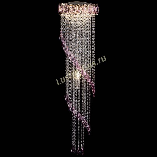 Бра Омега №4 розовая в Сочи Гусь Хрустальный