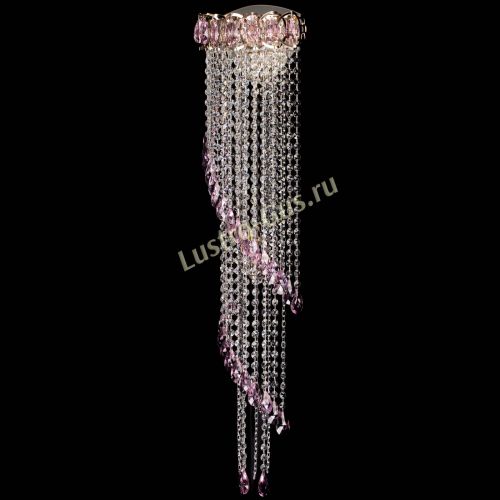 Бра Омега №4 розовая в Сочи Гусь Хрустальный