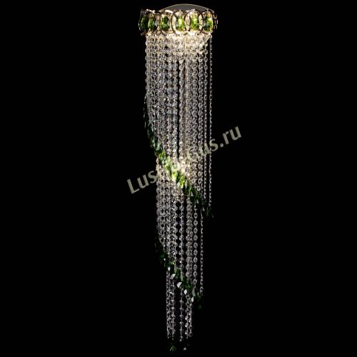 Бра Омега №4 зеленая в Сочи Гусь Хрустальный
