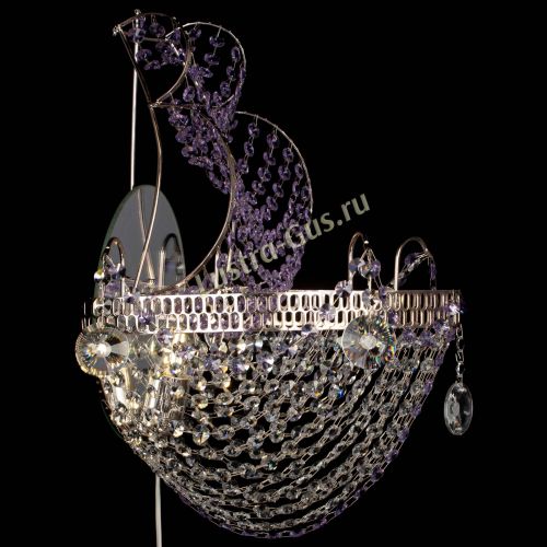 Бра Парусник №1 фиолетовая в Сочи Гусь Хрустальный