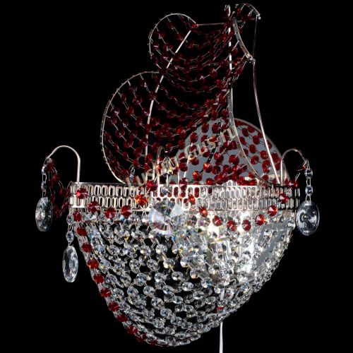 Бра Парусник №1 красная в Сочи Гусь Хрустальный