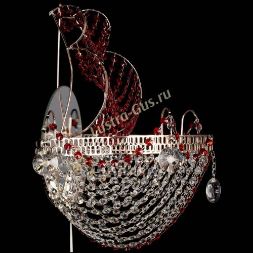 Бра Парусник №1 красная в Сочи Гусь Хрустальный