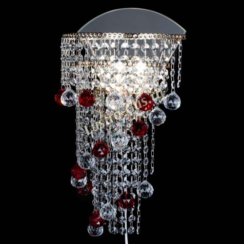 Бра Пирамида №3 красная в Сочи Гусь Хрустальный