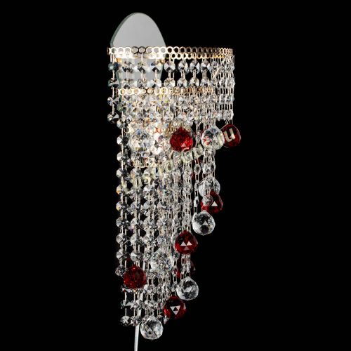 Бра Пирамида №3 красная в Сочи Гусь Хрустальный