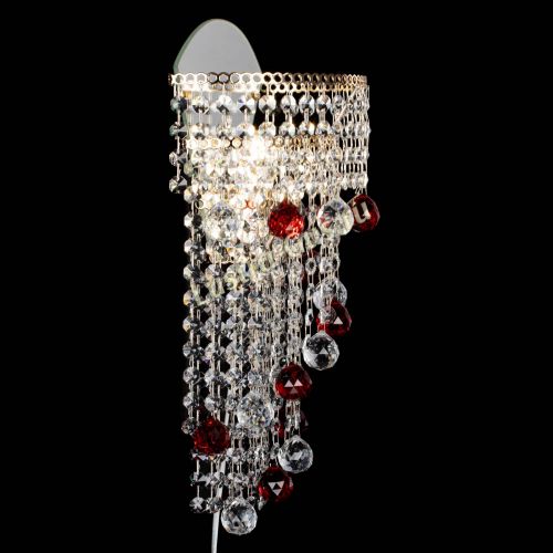 Бра Пирамида №3 красная в Сочи Гусь Хрустальный