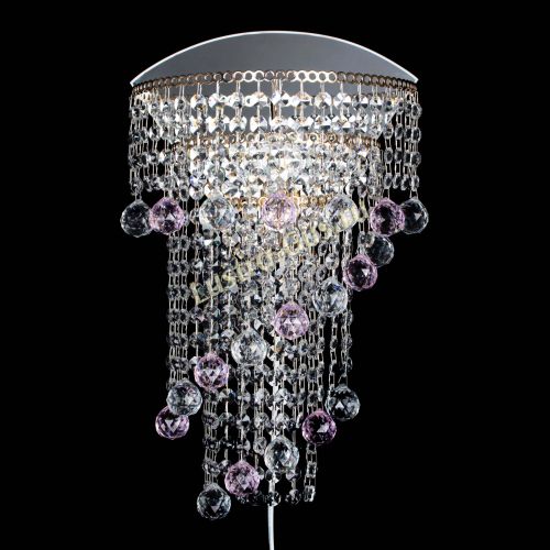 Бра Пирамида №3 розовая в Сочи Гусь Хрустальный