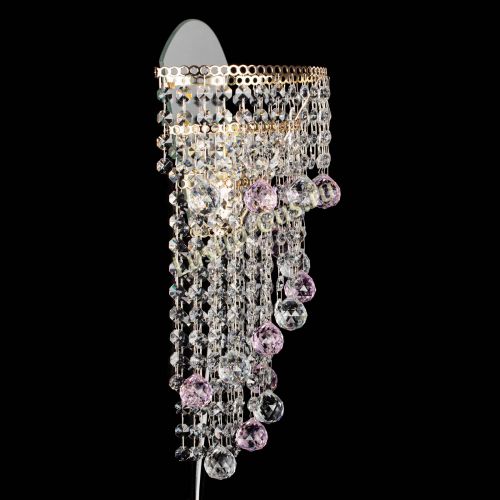 Бра Пирамида №3 розовая в Сочи Гусь Хрустальный