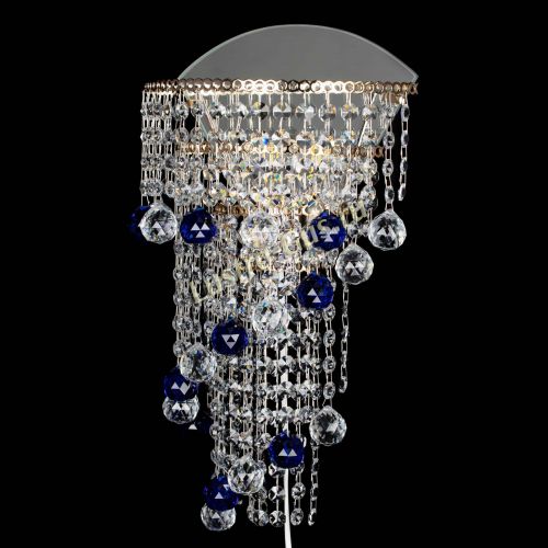 Бра Пирамида №3 синяя в Сочи Гусь Хрустальный