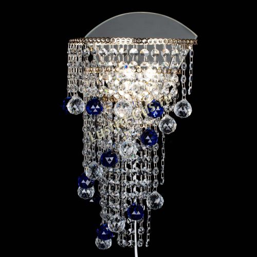 Бра Пирамида №3 синяя в Сочи Гусь Хрустальный